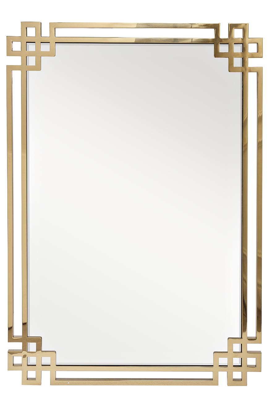 Зеркало прямоугольное в золотой раме KFE1270