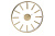 Часы настенные круглые золотые 79MAL-5710-76